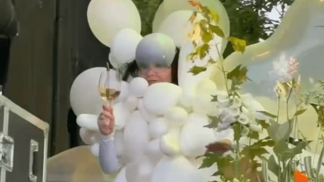 Watch Björk Throw an Eclipse Rave in a Balloon Dress