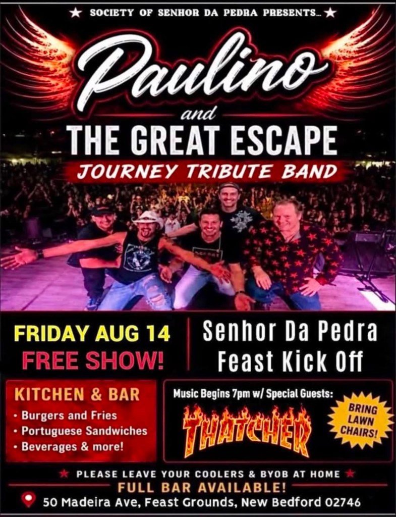 PAULINO AND THE GREAT ESCAPE BRING THE MUSIC OF JOURNEY TO NEW BEDFORD FOR FREE SUMMER CONCERT PAULINO AND THE GREAT ESCAPE BRING THE MUSIC OF JOURNEY TO NEW BEDFORD FOR FREE SUMMER CONCERT