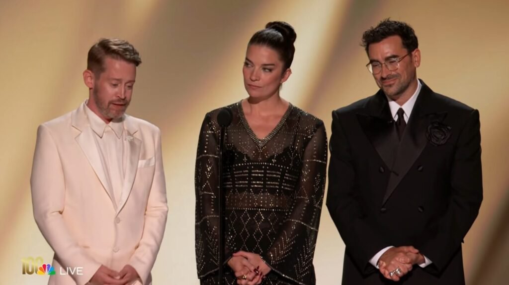 How Macaulay Culkin, Dan Levy & Annie Murphy Honored Catherine OHara at the Emmys How Macaulay Culkin, Dan Levy & Annie Murphy Honored Catherine OHara at the Emmys