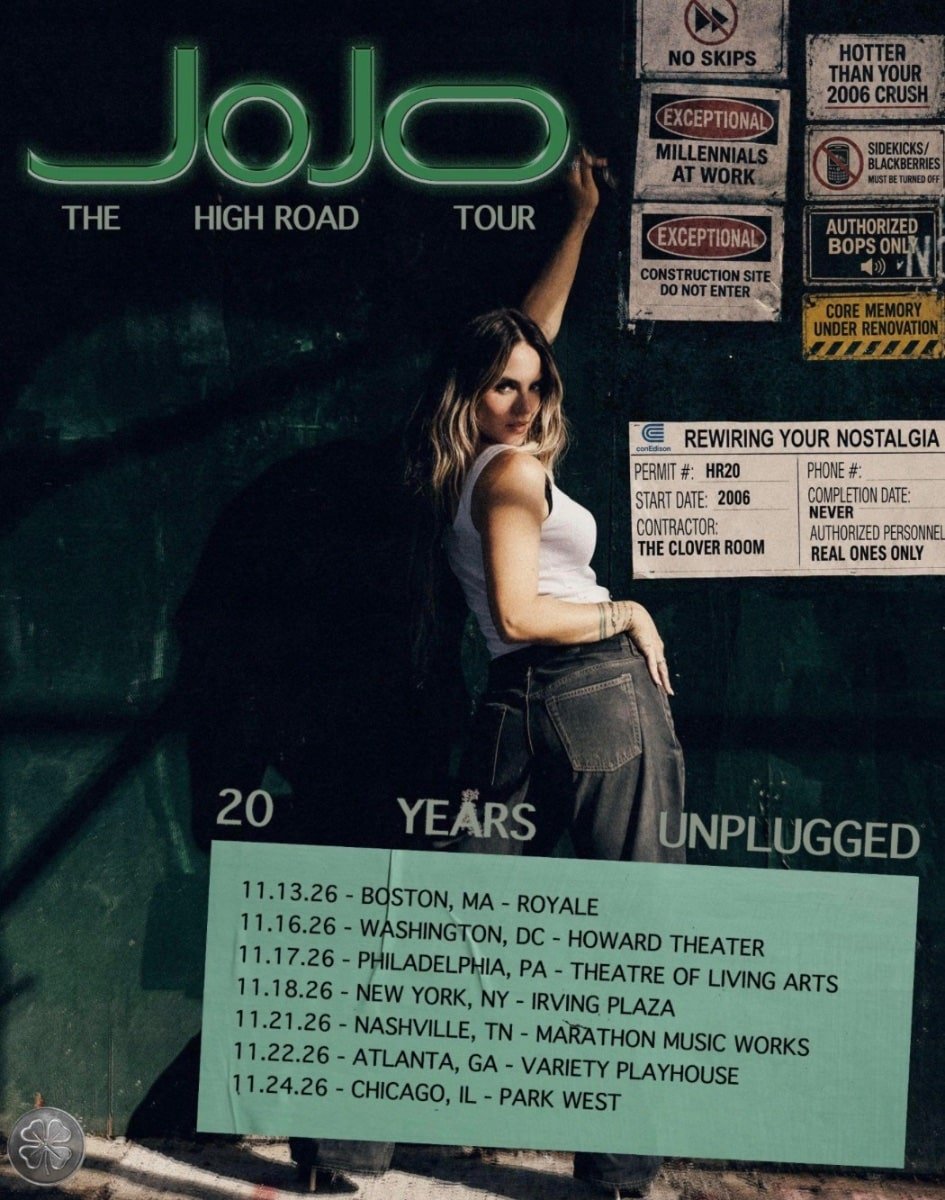 JoJo Announces The High Road Tour: 20 Years Unplugged To Celebrate Anniversary Of Her Second Album
