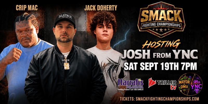 Wheeling, WV Native Joshua Heatherington to Host Smack Fighting Championships in Philadelphia on September 19 Featuring Crip Mac and Jack Doherty Wheeling, WV Native Joshua Heatherington to Host Smack Fighting Championships in Philadelphia on September 19 Featuring Crip Mac and Jack Doherty