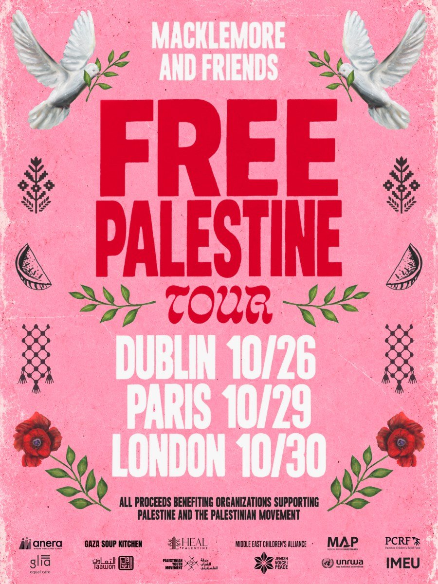 Image Makerer Magazine MACKLEMORE ANNOUNCES FREE PALESTINE TOUR – First Dates Announced So Far ...
